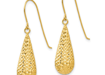 14k Yellow Gold Earrings Style TL934 - Classique Jewelry Inc.