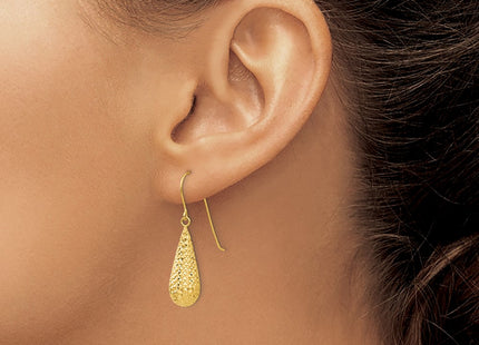 14k Yellow Gold Earrings Style TL934 - Classique Jewelry Inc.