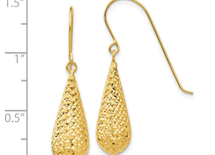 14k Yellow Gold Earrings Style TL934 - Classique Jewelry Inc.