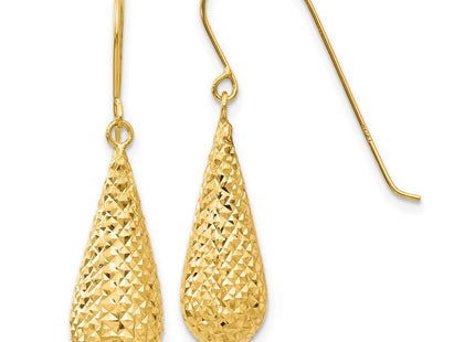 14k Yellow Gold Earrings Style TL934 - Classique Jewelry Inc.