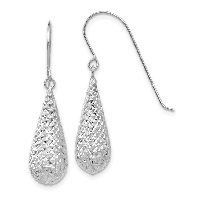 14k White Gold Earrings Style TL934W - Classique Jewelry Inc.