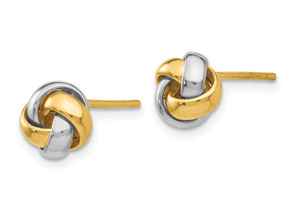 14k Two-tone Earrings Style TL944 - Classique Jewelry Inc.