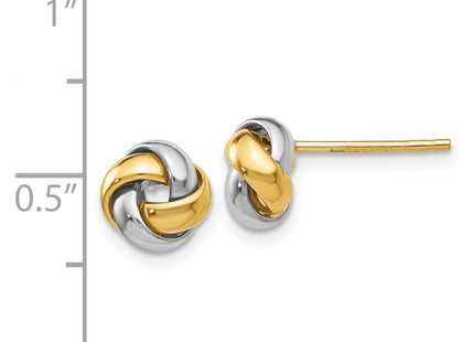 14k Two-tone Earrings Style TL944 - Classique Jewelry Inc.