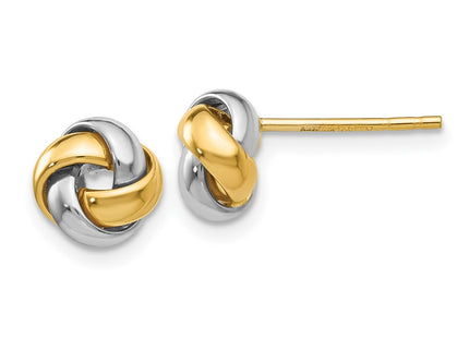 14k Two-tone Earrings Style TL944 - Classique Jewelry Inc.