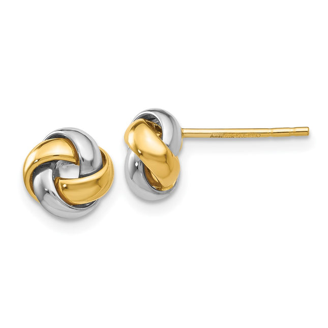 14k Two-tone Earrings Style TL944 - Classique Jewelry Inc.