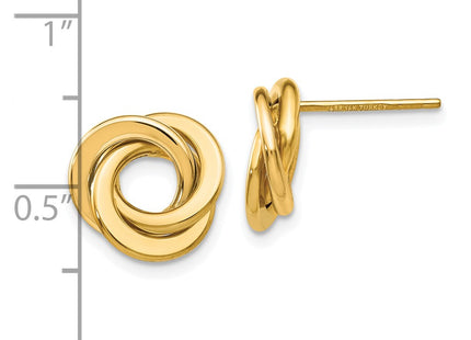 14k Yellow Gold Earrings Style TL945Y - Classique Jewelry Inc.