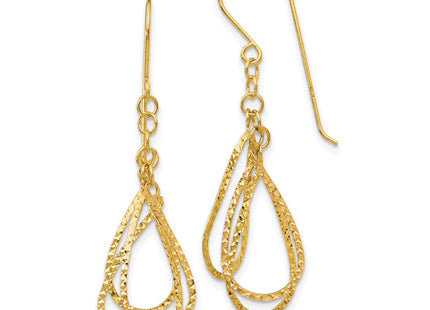 14k Yellow Gold Earrings Style TL977Y - Classique Jewelry Inc.
