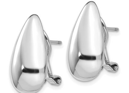 14k White Gold Earrings Style TM165 - Classique Jewelry Inc.