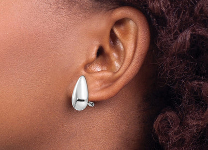 14k White Gold Earrings Style TM165 - Classique Jewelry Inc.