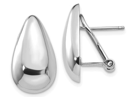 14k White Gold Earrings Style TM165 - Classique Jewelry Inc.