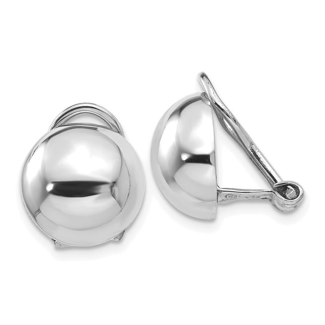 14k White Gold Earrings Style TM286 - Classique Jewelry Inc.
