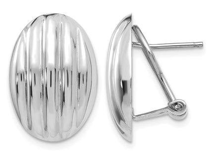 14K white gold earrings