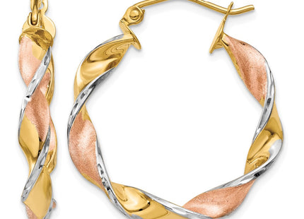 14K gold hoop earrings