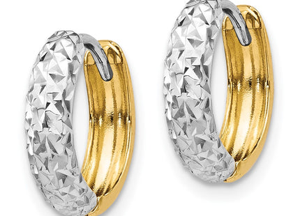 14k Two-tone Earrings Style TM468 - Classique Jewelry Inc.