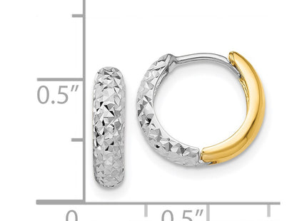 14k Two-tone Earrings Style TM468 - Classique Jewelry Inc.