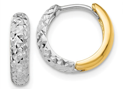 14k Two-tone Earrings Style TM468 - Classique Jewelry Inc.