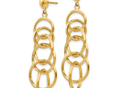 14k Yellow Gold Earrings Style TM545 - Classique Jewelry Inc.