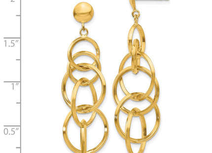 14k Yellow Gold Earrings Style TM545 - Classique Jewelry Inc.