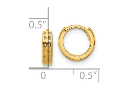 14k Yellow Gold Earrings Style TM581 - Classique Jewelry Inc.