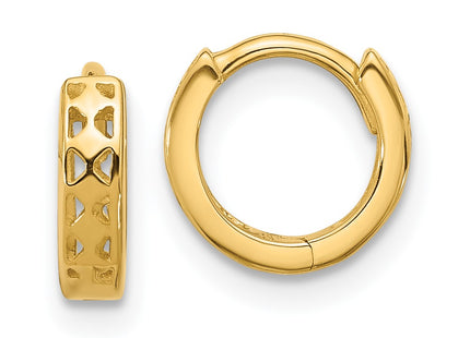 14k Yellow Gold Earrings Style TM581 - Classique Jewelry Inc.