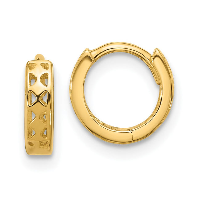 14k Yellow Gold Earrings Style TM581 - Classique Jewelry Inc.