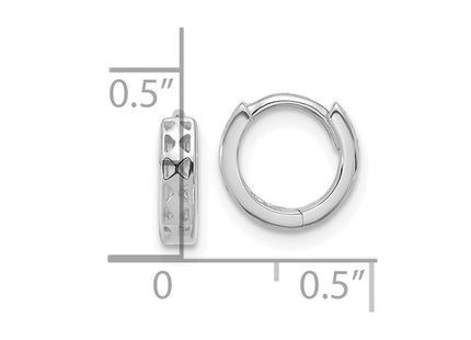 14k White Gold Earrings Style TM582 - Classique Jewelry Inc.