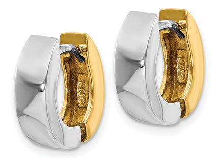 14k Two-tone Earrings Style TM583 - Classique Jewelry Inc.
