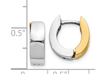 14k Two-tone Earrings Style TM583 - Classique Jewelry Inc.