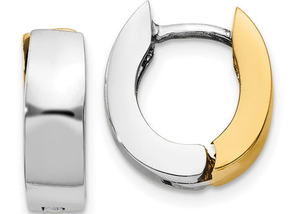 14k Two-tone Earrings Style TM583 - Classique Jewelry Inc.