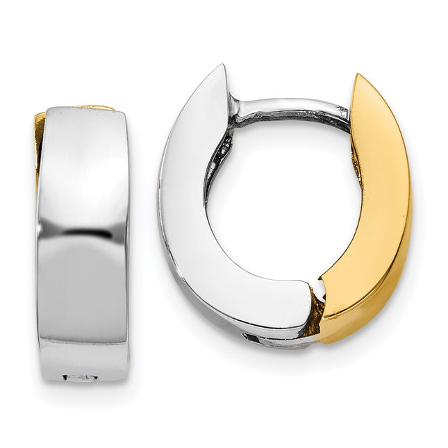 14k Two-tone Earrings Style TM583 - Classique Jewelry Inc.