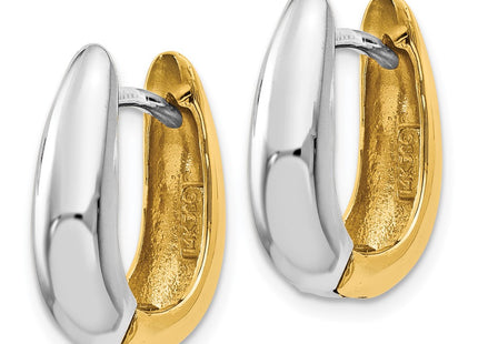 14k Two-tone Earrings Style TM586 - Classique Jewelry Inc.