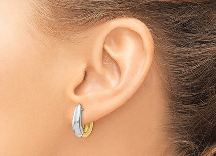14k Two-tone Earrings Style TM586 - Classique Jewelry Inc.