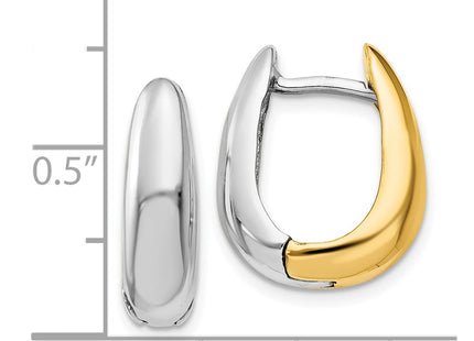14k Two-tone Earrings Style TM586 - Classique Jewelry Inc.