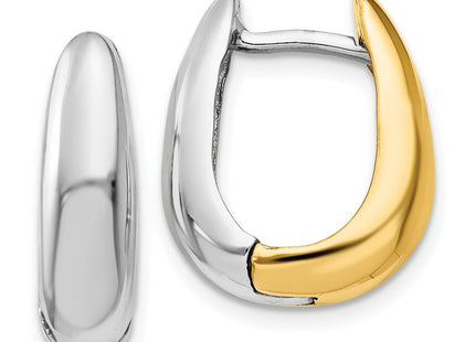 14k Two-tone Earrings Style TM586 - Classique Jewelry Inc.