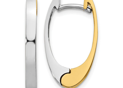 14k Two-tone Earrings Style TM587 - Classique Jewelry Inc.