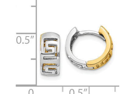 14k Two-tone Earrings Style TM590 - Classique Jewelry Inc.