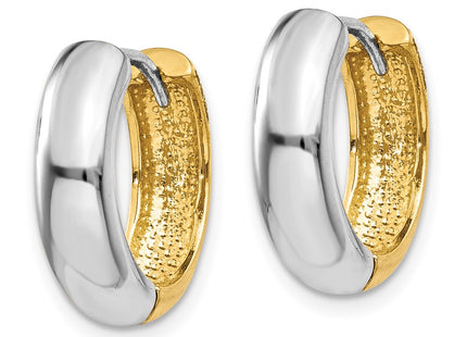 14k Two-tone Earrings Style TM595 - Classique Jewelry Inc.