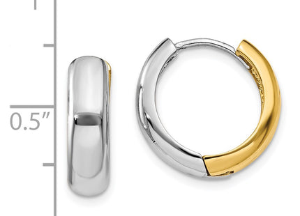 14k Two-tone Earrings Style TM595 - Classique Jewelry Inc.