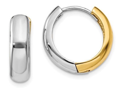 14k Two-tone Earrings Style TM595 - Classique Jewelry Inc.