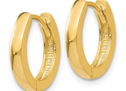 14k Round Hinged Hoop Earrings (Style TM607)