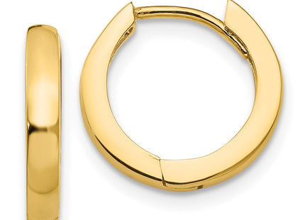 14k Round Hinged Hoop Earrings (Style TM607)