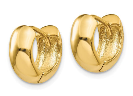 14K gold hoop earrings, alternate view