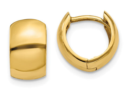 14k Round Hinged Hoop Earrings (Style TM614)