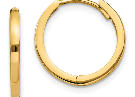 14k Round Hinged Hoop Earrings (Style TM615)