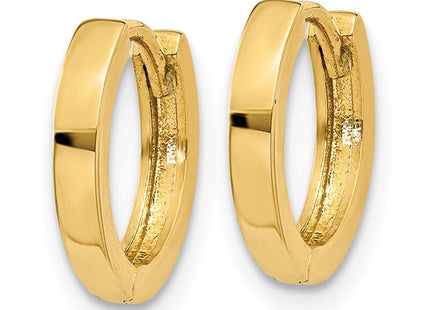 14k Round Hinged Hoop Earrings (Style TM619)