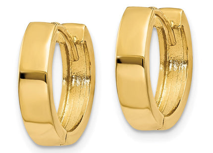 14K white gold hoop earrings, alternate view