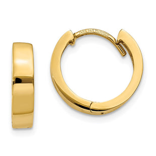 14k Round Hinged Hoop Earrings (Style TM622)