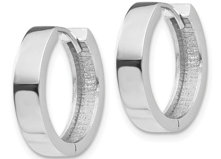 14K white gold earrings, alternate view