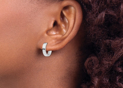 14K white gold earrings, another view