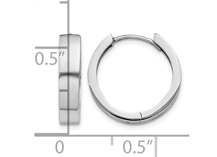 14K white gold earrings, further view
